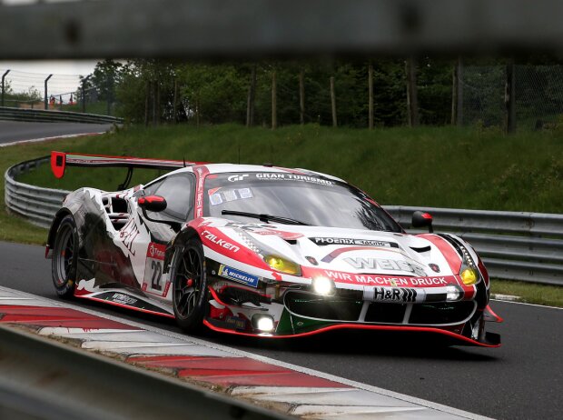 Titel-Bild zur News: WTM-Racing Ferrari beim Qualifying zum 24h-Rennen auf der Nürburgring-Nordschleife