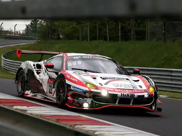 WTM-Racing Ferrari beim Qualifying zum 24h-Rennen auf der Nürburgring-Nordschleife Titel-Bild zur News: WTM-Racing Ferrari beim Qualifying zum 24h-Rennen auf der Nürburgring-Nordschleife