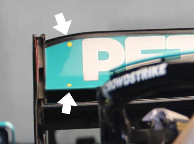 Titel-Bild zur News: Mit diesen Markierungen versucht die FIA, die "Flexiwings" besser zu kontrollieren