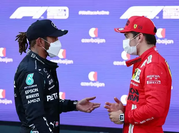 Titel-Bild zur News: Charles Leclerc, Lewis Hamilton