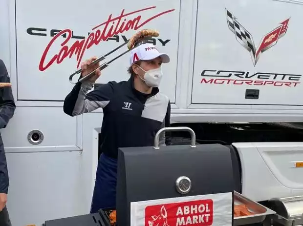 Markus Winkelhock, Grillen, Würstchen Titel-Bild zur News: Markus Winkelhock, Grillen, Würstchen