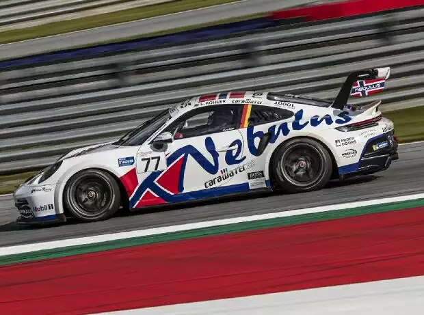 Leon Köhler beim Rennen des Porsche-Carrera-Cup in Spielberg 2021 Titel-Bild zur News: Leon Köhler beim Rennen des Porsche-Carrera-Cup in Spielberg 2021