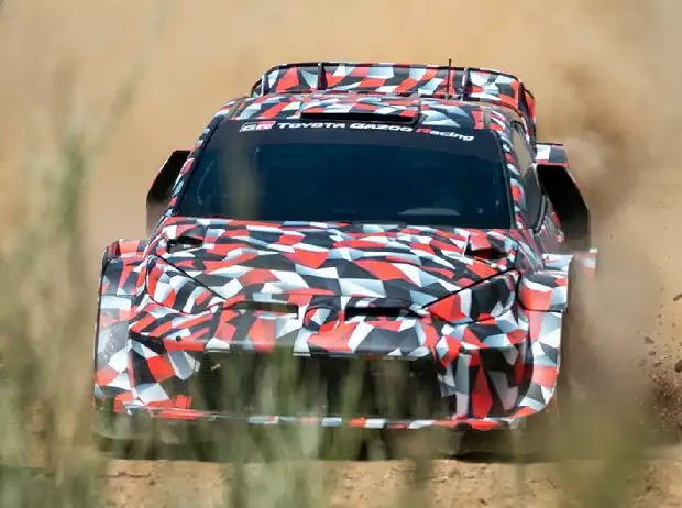 Titel-Bild zur News: Testauto von Toyota für das Rally1-Reglement der WRC 2022