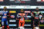 Toprak Razgatlioglu, Michael Ruben Rinaldi und Jonathan Rea 