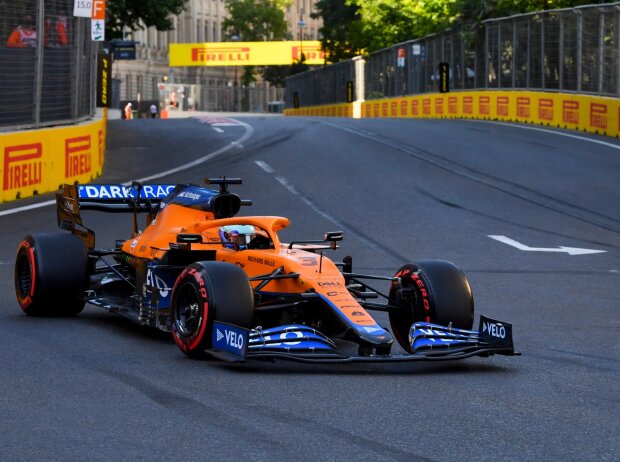 Daniel Ricciardo im McLaren MCL35M in Baku Daniel Ricciardo im McLaren MCL35M in Baku