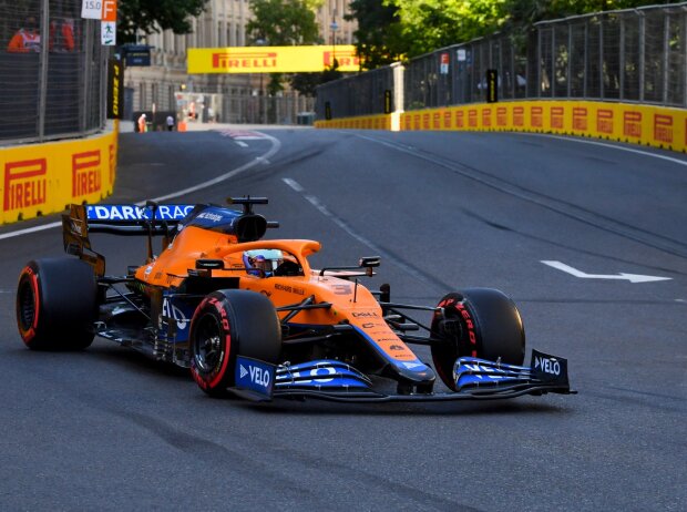 Daniel Ricciardo im McLaren MCL35M in Baku