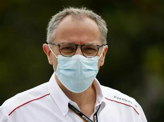 Titel-Bild zur News: Stefano Domenicali beim Grand Prix von Aserbaidschan in Baku 2021