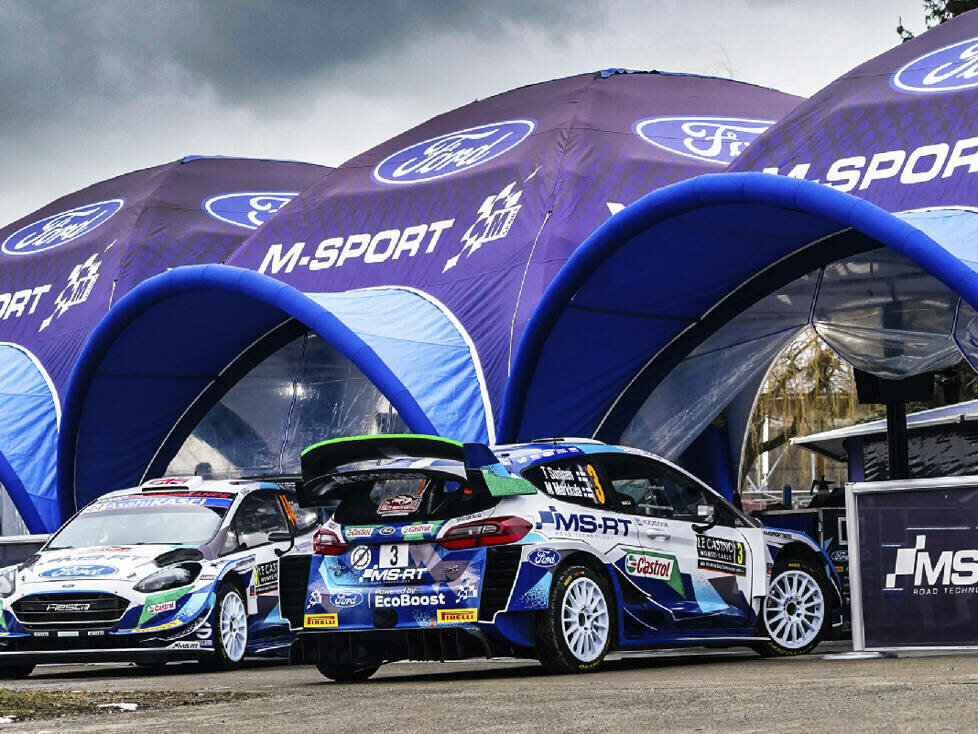 Ford Fiesta WRC von M-Sport im Service-Park