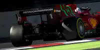 Die Mission-Winnow-Logos von Philip Morris am Ferrari SF21 von Charles Leclerc in Baku
