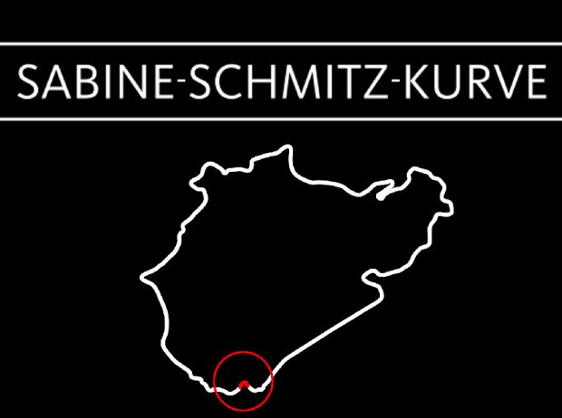 Karte der Nürburgring-Nordschleife mit der Sabine-Schmitz-Kurve