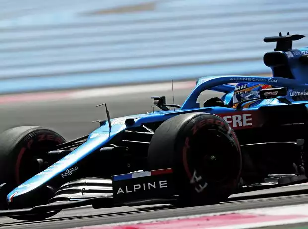 Fernando Alonso im Alpine A521 beim Frankreich-Grand-Prix 2021 in Le Castellet Titel-Bild zur News: Fernando Alonso im Alpine A521 beim Frankreich-Grand-Prix 2021 in Le Castellet