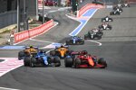 Charles Leclerc (Ferrari), Fernando Alonso (Alpine), Daniel Ricciardo (McLaren) und Lando Norris (McLaren) 