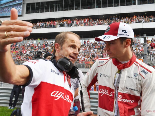 Josef Leberer und Charles Leclerc (Sauber) beim Grand Prix von Russland in Sotschi 2018