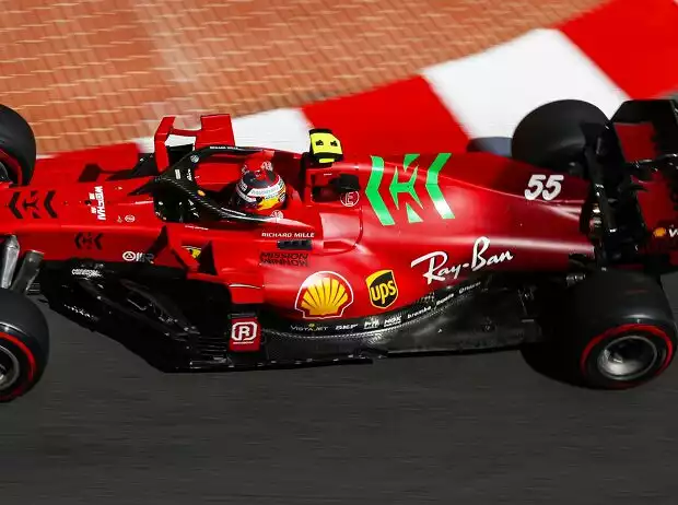 Carlos Sainz im Ferrari SF21 Titel-Bild zur News: Carlos Sainz im Ferrari SF21