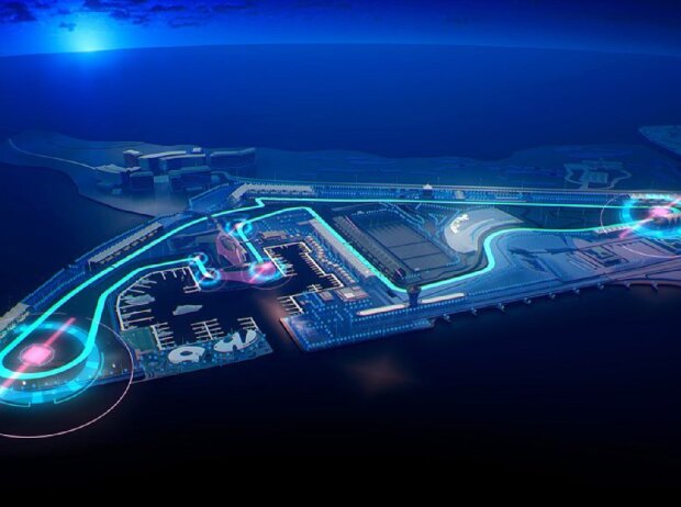 Titel-Bild zur News: Umbaumaßnahmen am Yas Marina Circuit in Abu Dhabi vor dem Formel-1-Finale 2021