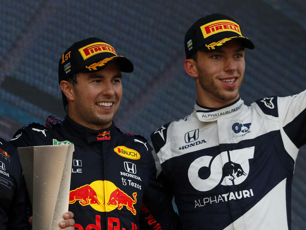 Sebastian Vettel, Sergio Perez, Pierre Gasly