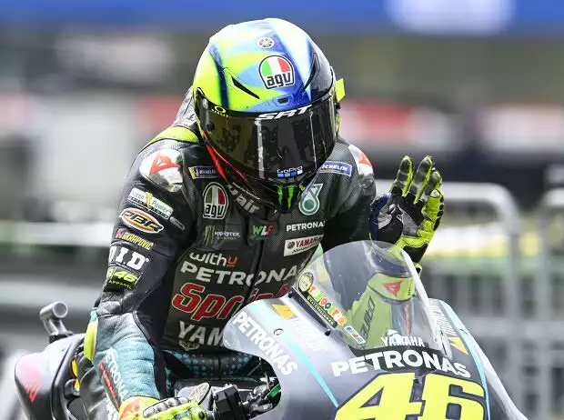 Titel-Bild zur News: Yamaha-Pilot Valentino Rossi in Assen