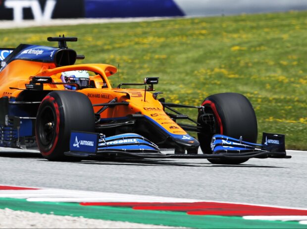 Titel-Bild zur News: Daniel Ricciardo im McLaren MCL35M beim Steiermark-Grand-Prix 2021 in Spielberg
