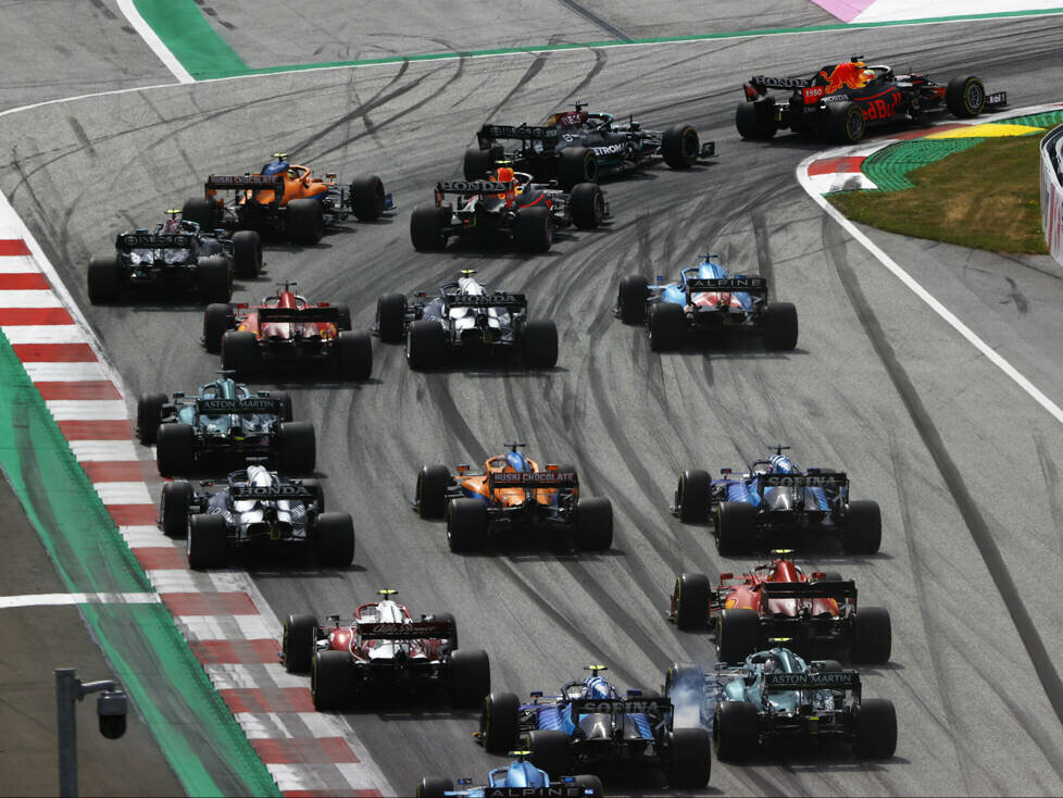 Max Verstappen, Lewis Hamilton, Lando Norris, Sergio Perez, Valtteri Bottas