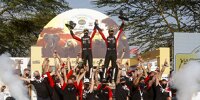Bild zum Inhalt: Toyota feiert Ogier nach Sieg in Kenia: "Das ist wirklich ein besonderer Tag"