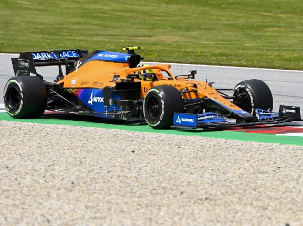 Titel-Bild zur News: Formel-1-Pilot Lando Norris (McLaren) beim Großen Preis der Steiermark auf dem Red Bull Ring in Spielberg
