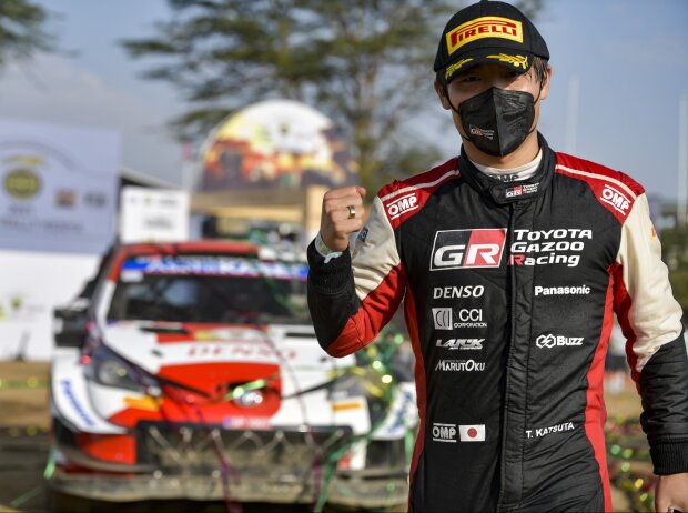 Takamoto Katsuta (Toyota) wurde Zweiter bei der Safari-Rallye 2021 in Kenia