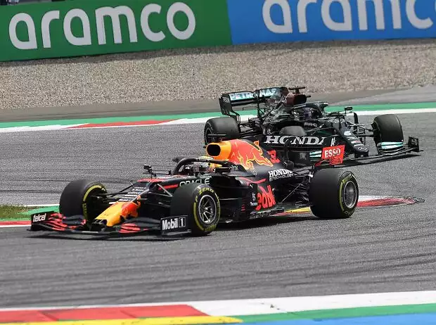 Max Verstappen, Lewis Hamilton Titel-Bild zur News: Max Verstappen, Lewis Hamilton