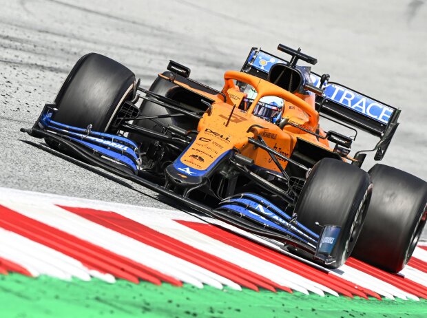 Daniel Ricciardo im McLaren MCL35-Mercedes beim Steiermark-Grand-Prix 2021 am Red-Bull-Ring in Spielberg (Österreich) Daniel Ricciardo im McLaren MCL35-Mercedes beim Steiermark-Grand-Prix 2021 am Red-Bull-Ring in Spielberg (Österreich)