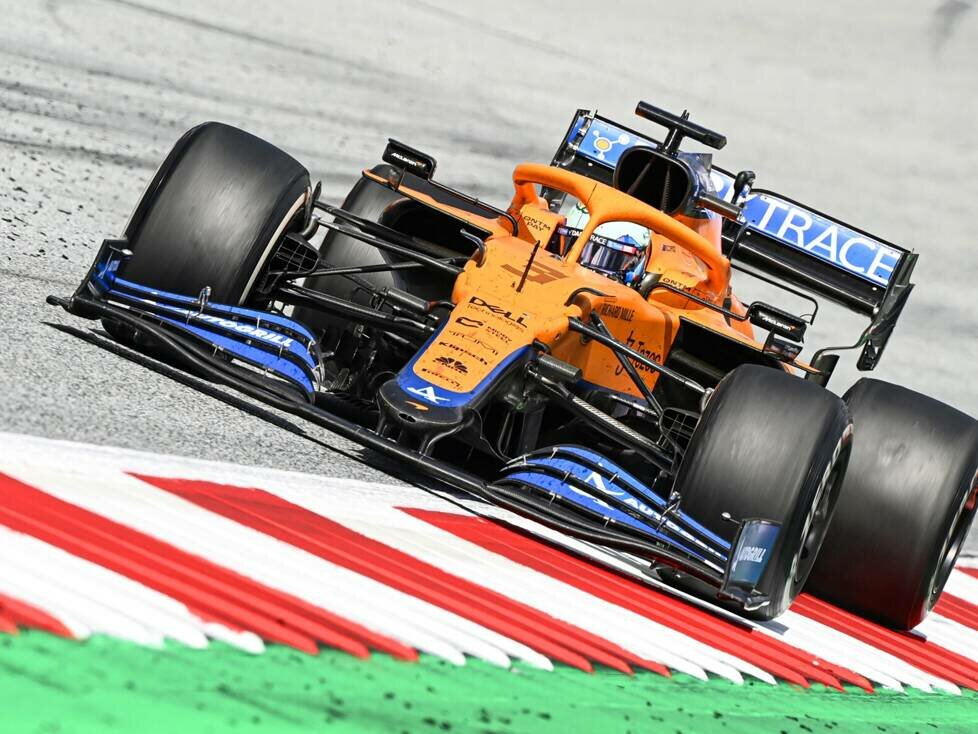 Daniel Ricciardo im McLaren MCL35-Mercedes beim Steiermark-Grand-Prix 2021 am Red-Bull-Ring in Spielberg (Österreich)