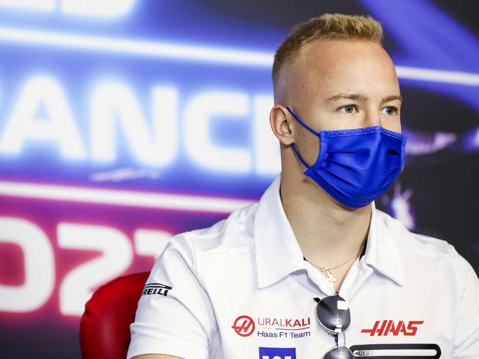 Nikita Masepin (Haas) in der Pressekonferenz vor dem Großen Preis von Frankreich in Le Castellet