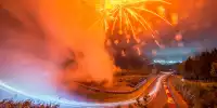 Feuerwerk bei den 24 Stunden von Spa 2020