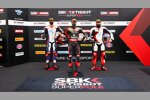 Michael van der Mark, Jonathan Rea und Tom Sykes