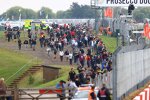 Fans in Donington