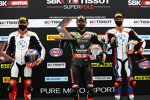 Tom Sykes, Jonathan Rea und Michael van der Mark 