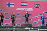 Valtteri Bottas (Mercedes), Max Verstappen (Red Bull) und Lando Norris (McLaren) 