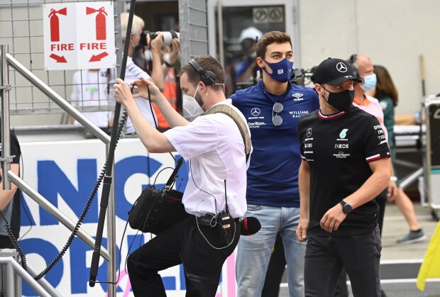George Russell Valtteri Bottas Williams Williams F1 ~George Russell (Williams) und Valtteri Bottas (Mercedes) ~ George Russell Valtteri Bottas Williams Williams F1 ~George Russell (Williams) und Valtteri Bottas (Mercedes) ~