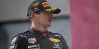 Max Verstappen (Red Bull) bei der Siegerehrung nach dem Großen Preis von Österreich der Formel 1 auf dem Red-Bull-Ring in Spielberg