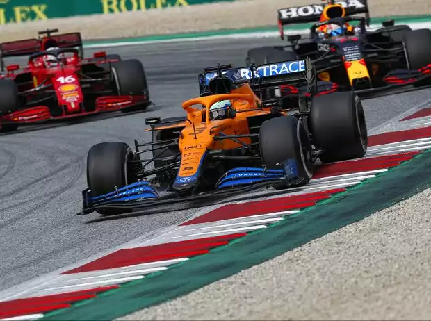 Titel-Bild zur News: Daniel Ricciardo, Sergio Perez, Charles Leclerc