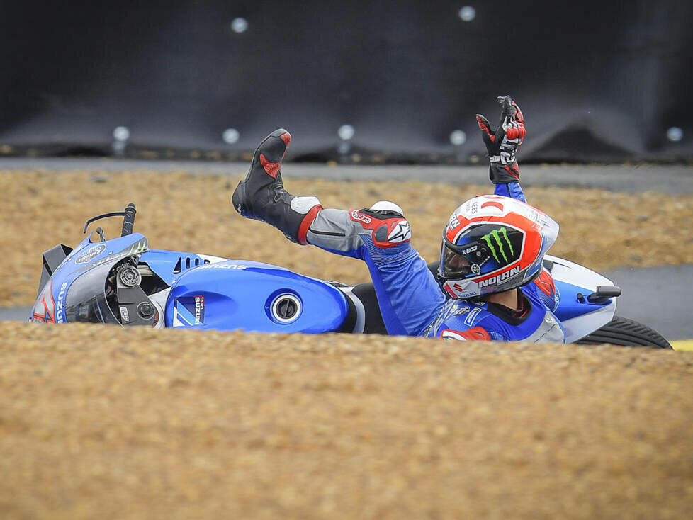 Sturz von Alex Rins beim GP Frankreich 2021 in Le Mans