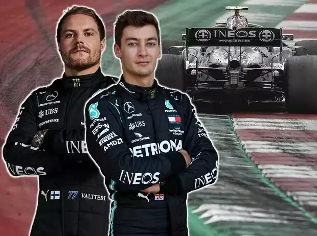 Valtteri Bottas und George Russell (Mercedes) Titel-Bild zur News: Valtteri Bottas und George Russell (Mercedes)