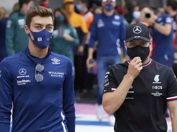 George Russell und Valtteri Bottas Titel-Bild zur News: George Russell und Valtteri Bottas