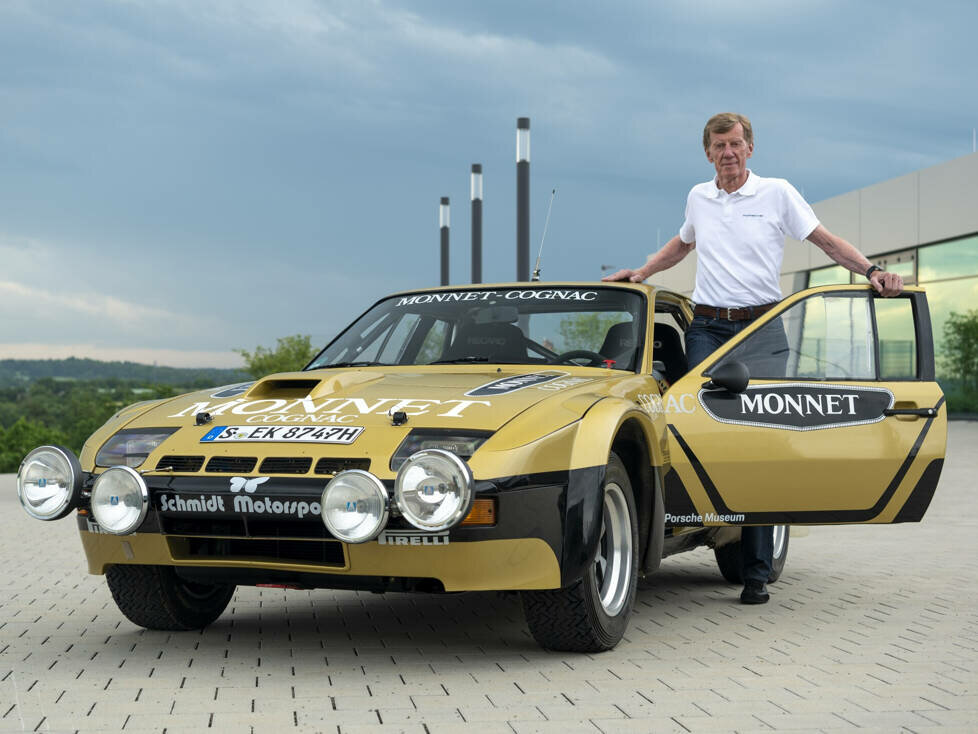 Walter Röhrl und der Porsche 924 Carrera GTS Rallye