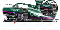 Technisches Update für den Aston Martin AMR21 beim Grand Prix von Österreich 2021