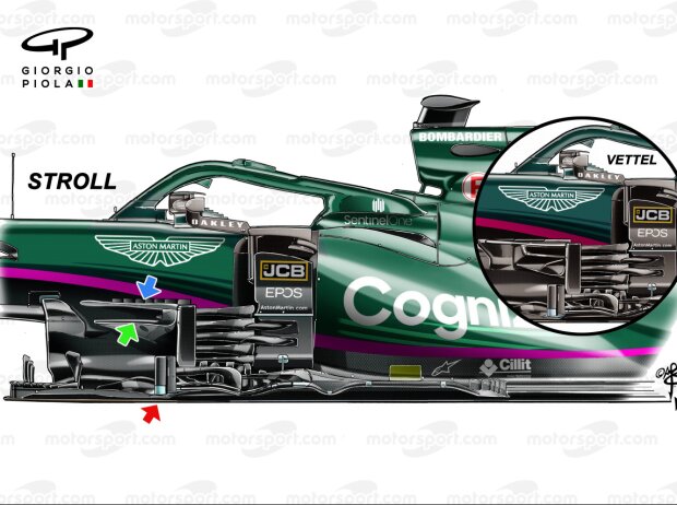 Technisches Update für den Aston Martin AMR21 beim Grand Prix von Österreich 2021 Technisches Update für den Aston Martin AMR21 beim Grand Prix von Österreich 2021