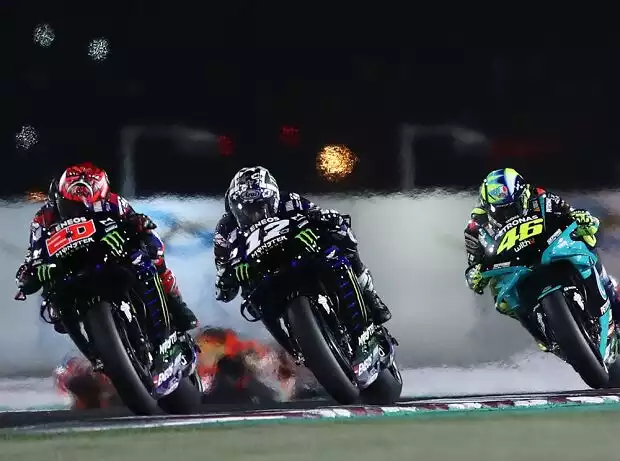 Titel-Bild zur News: Fabio Quartararo, Maverick Vinales, Valentino Rossi