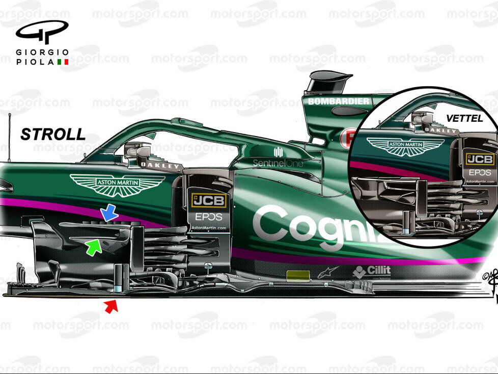 Technisches Update für den Aston Martin AMR21 beim Grand Prix von Österreich 2021