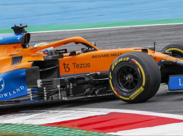 Titel-Bild zur News: Formel-1-Fahrer Daniel Ricciardo im McLaren-Mercedes MCL35M beim Österreich-Grand-Prix 2021 in Spielberg