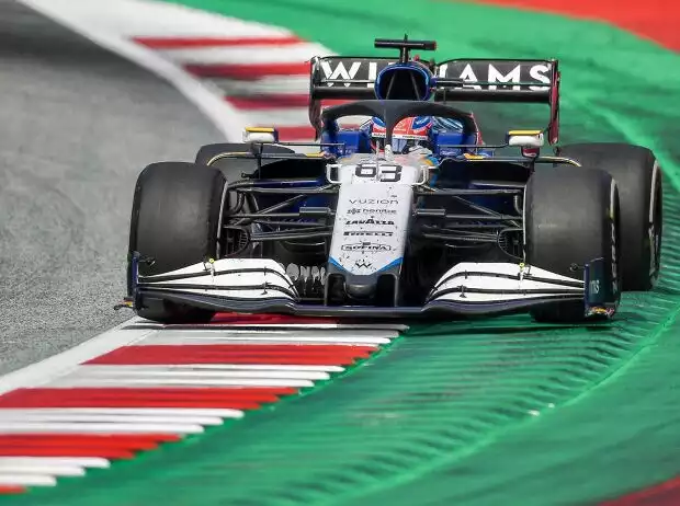 George Russell im Williams-Mercedes FW43B beim Österreich-Grand-Prix der Formel 1 2021 in Spielberg Titel-Bild zur News: George Russell im Williams-Mercedes FW43B beim Österreich-Grand-Prix der Formel 1 2021 in Spielberg