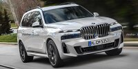 Bild zum Inhalt: BMW X7 Facelift nach neuesten Erlkönigbildern gerendert