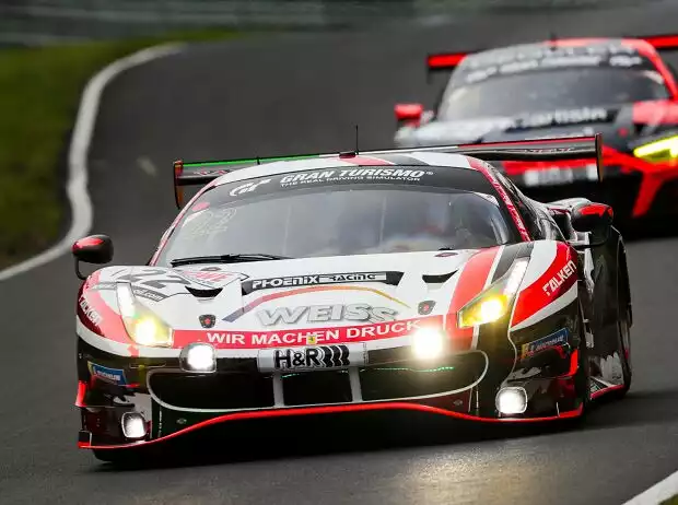 Ferrari 488 GT3 des Teams Wochenspiegel beim Rennen der Nürburgring-Langstrecken-Serie (NLS) Titel-Bild zur News: Ferrari 488 GT3 des Teams Wochenspiegel beim Rennen der Nürburgring-Langstrecken-Serie (NLS)
